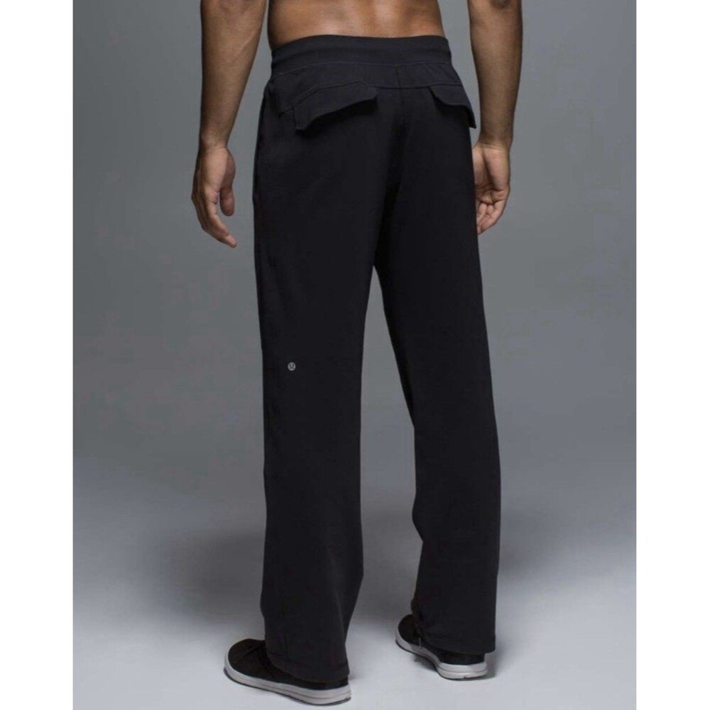 Lululemon Kung Fu Pants Mens Medium Tall 37” Inseam Pullon Straight Leg Stretch